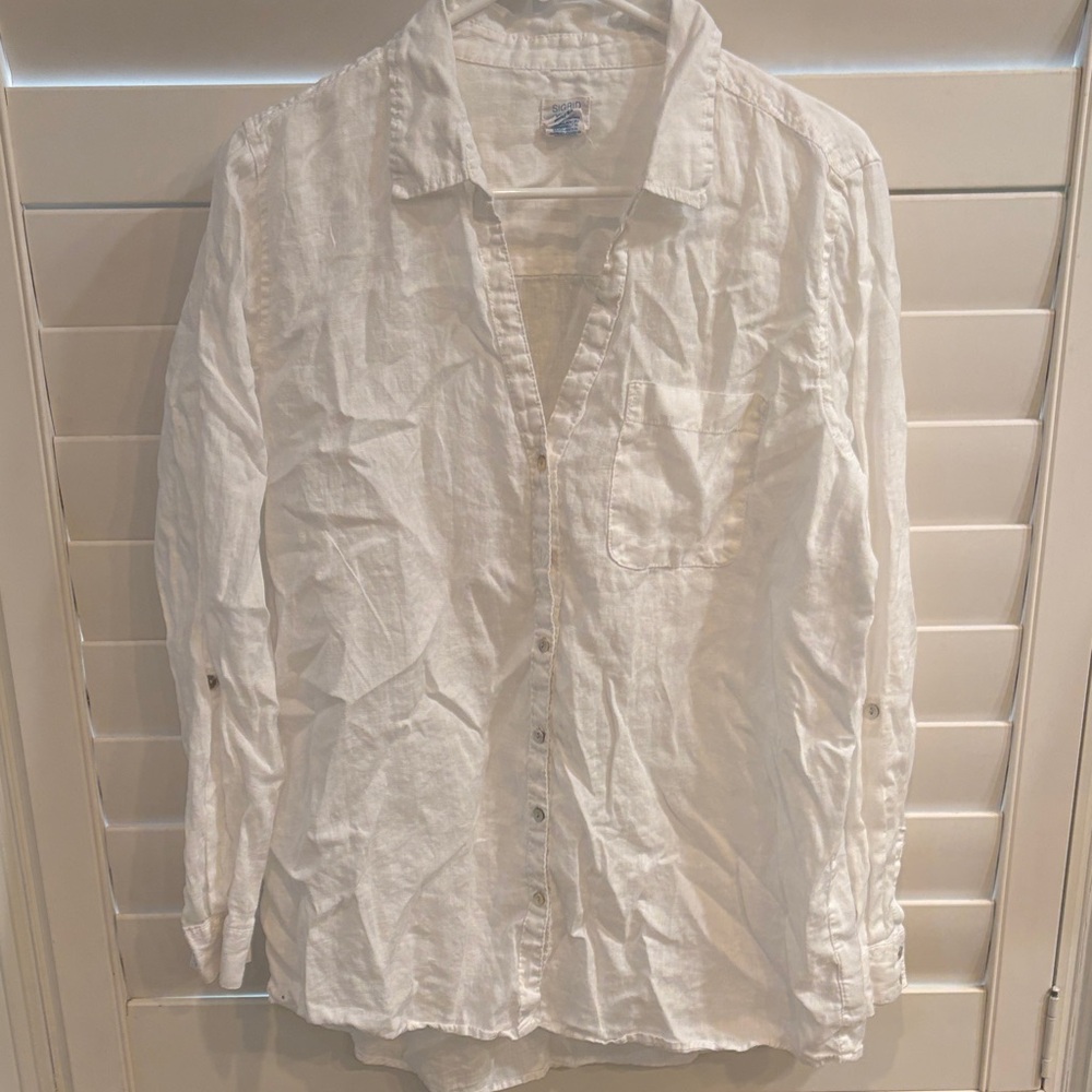 Sigrid Olsen Light Linen Top